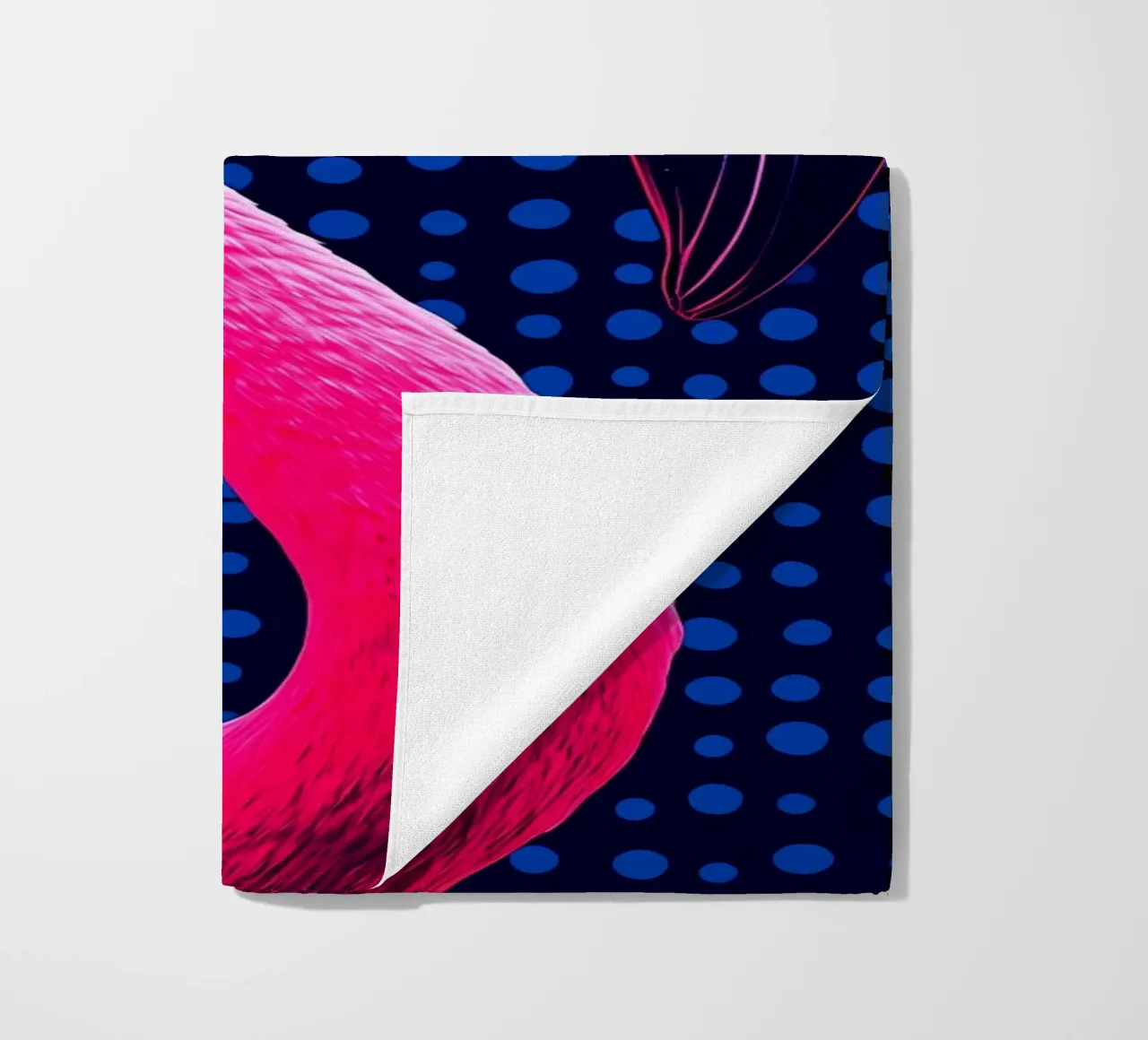 Fenicottero in occhiali - Pop Art telo mare da ColorCrash Gallery