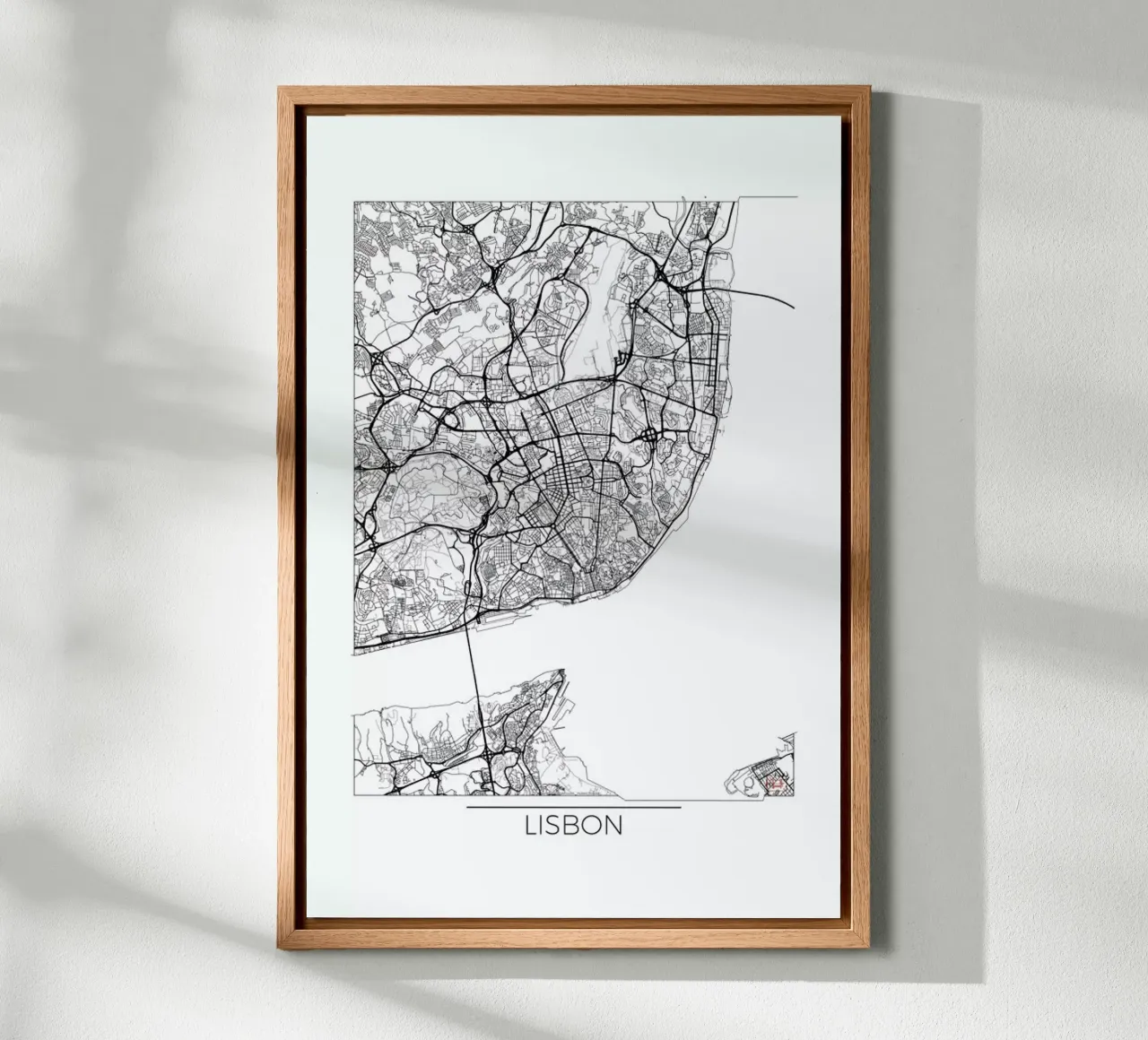 Lisbon Minimal tela con Cornice a cassetta da Hubert Roguski