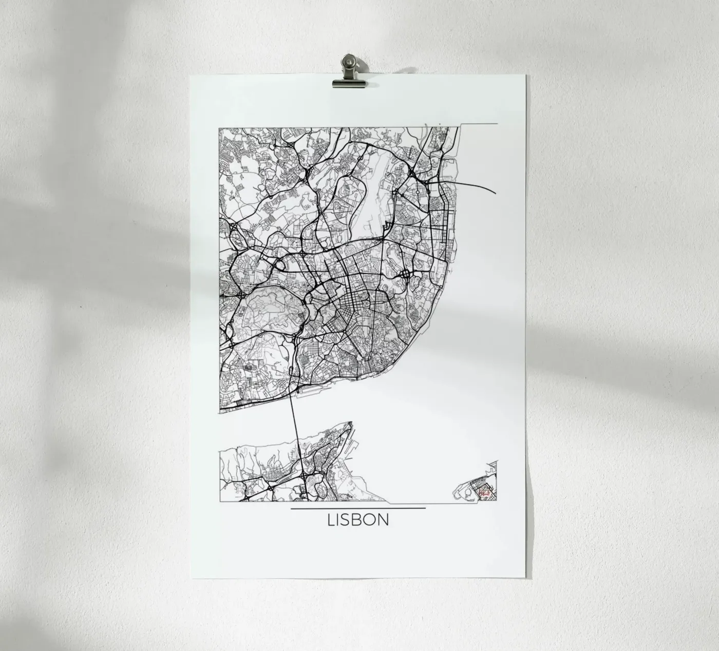 Lisbon Minimal poster da Hubert Roguski