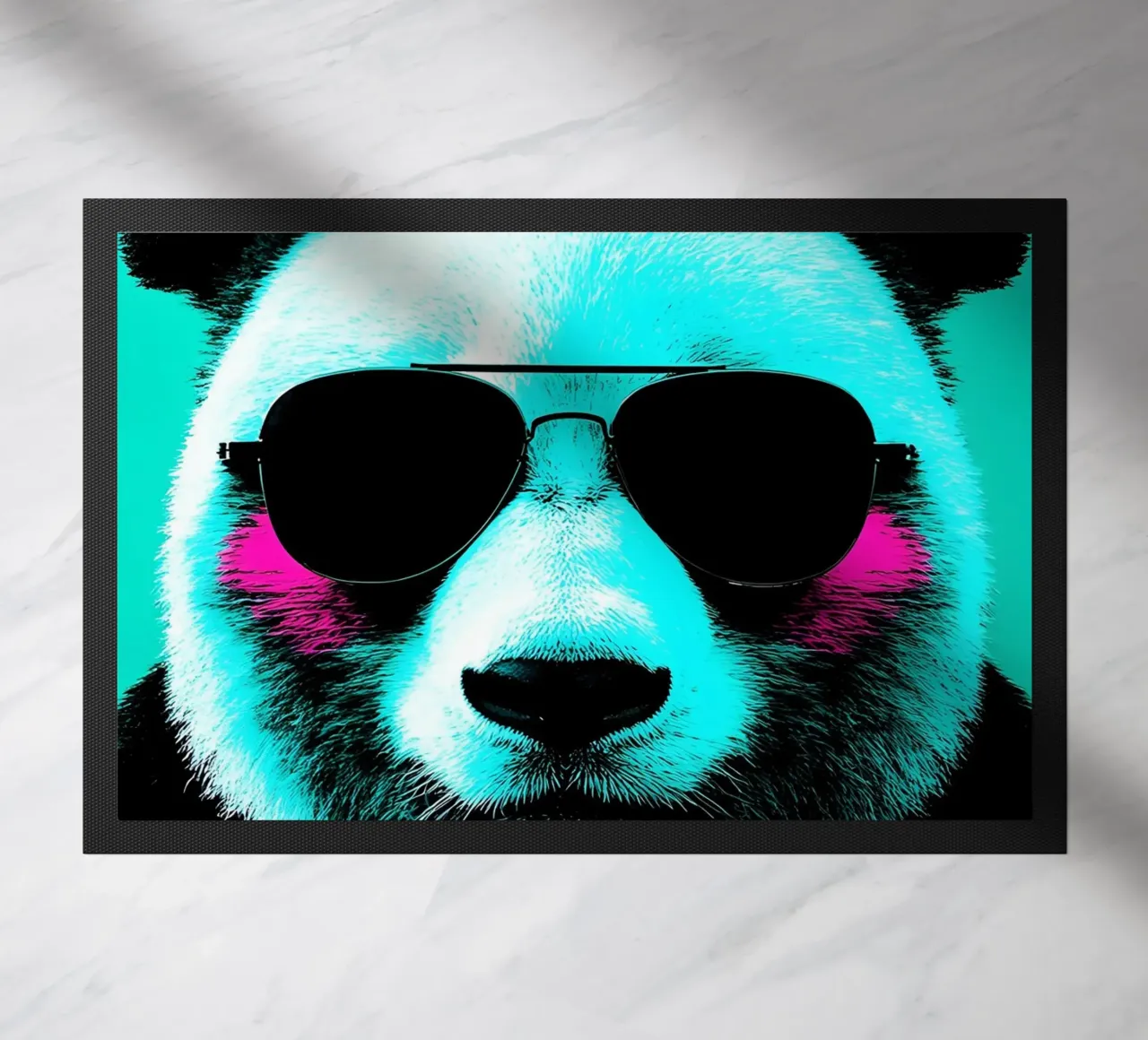 Panda in occhiali - Pop Art zerbino da ColorCrash Gallery
