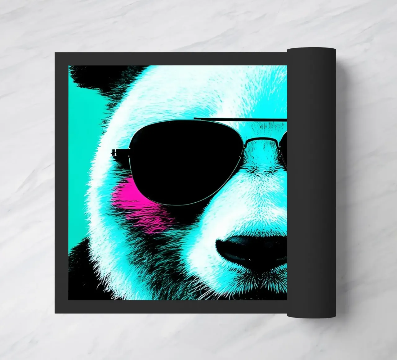 Panda in occhiali - Pop Art zerbino da ColorCrash Gallery
