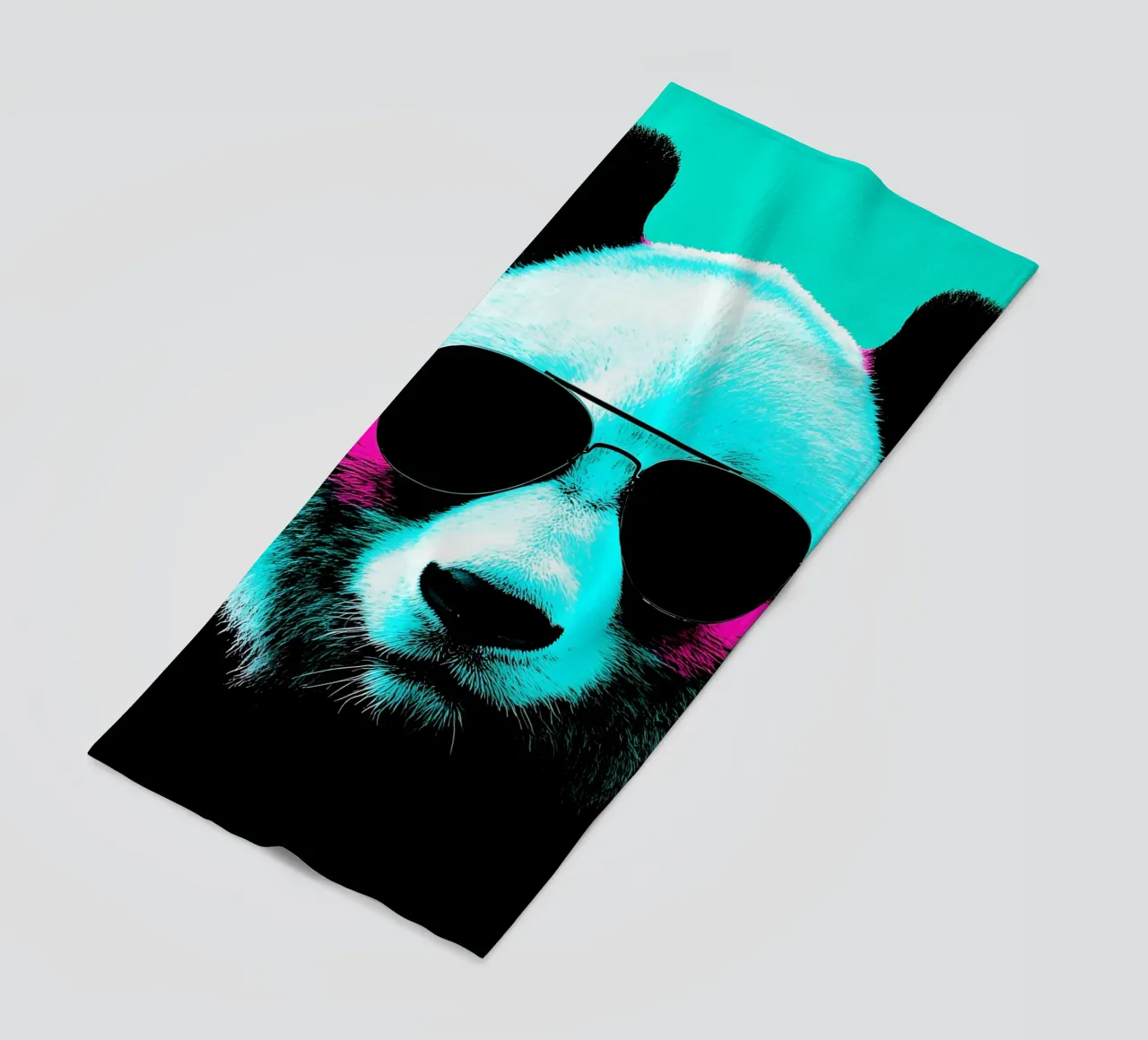 Panda in occhiali - Pop Art telo mare da ColorCrash Gallery