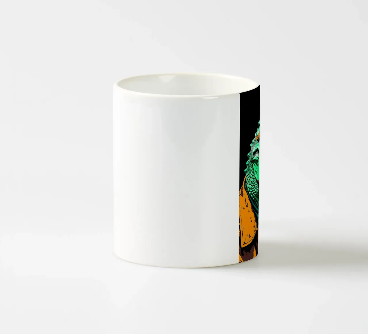 Coccodrillo con occhiali - Pop Art tazza in ceramica da ColorCrash Gallery