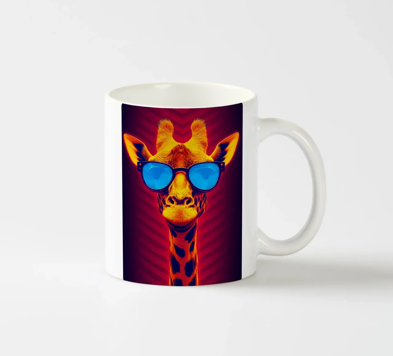 Giraffa in occhiali - Pop Art tazza in ceramica da ColorCrash Gallery