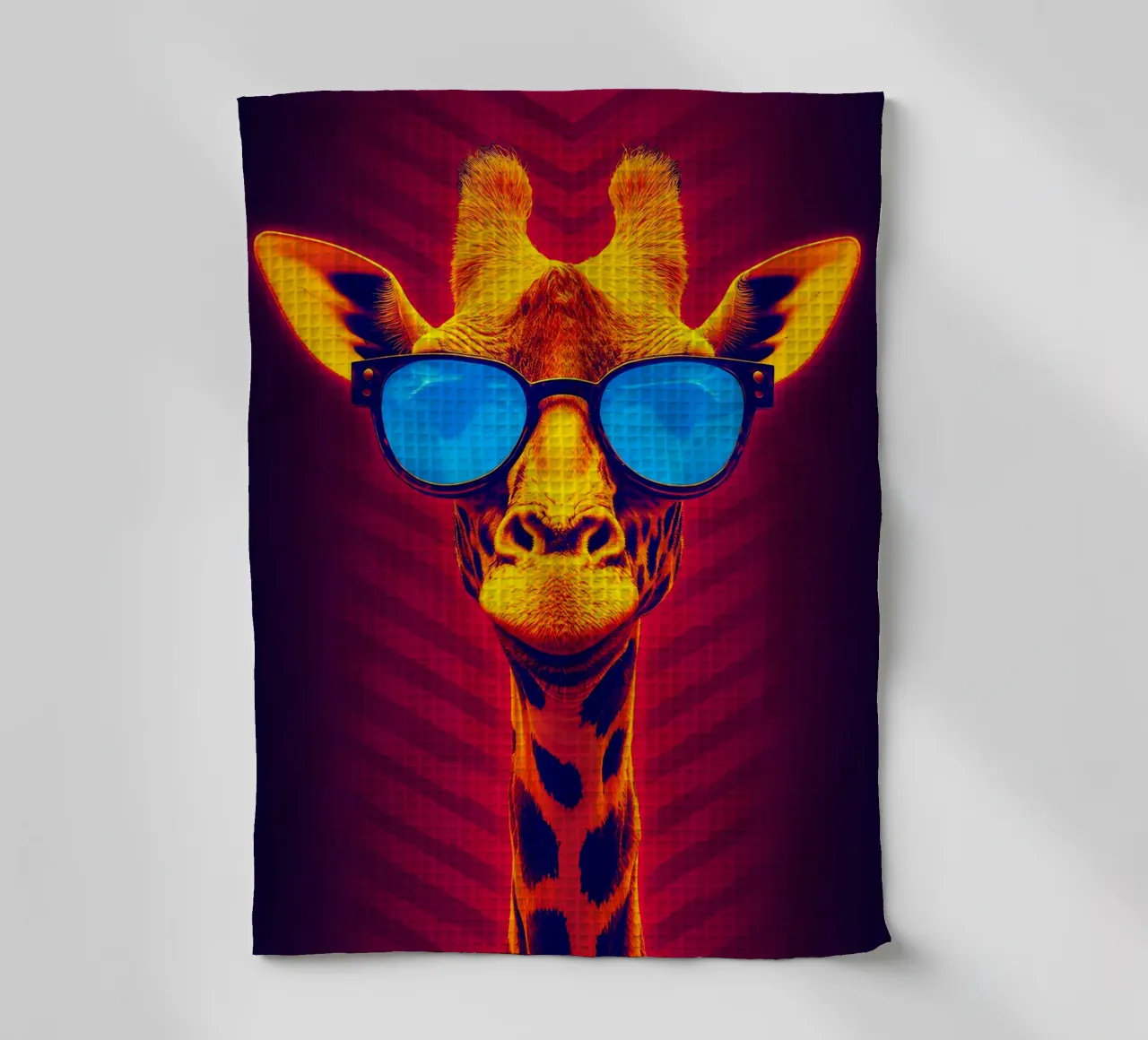Giraffa in occhiali - Pop Art canovaccio da cucina da ColorCrash Gallery