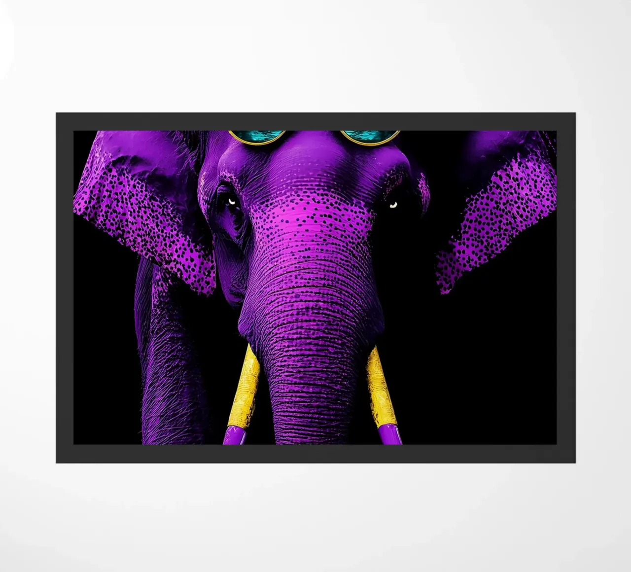 Elefante in occhiali - Pop Art zerbino da ColorCrash Gallery