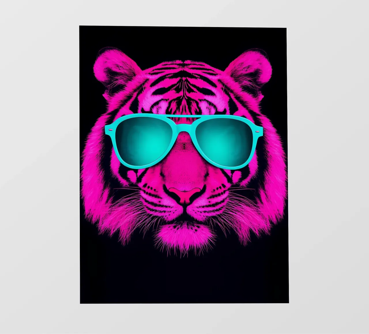 Tigre con occhiali da sole - Pop Art telo in pvc da ColorCrash Gallery