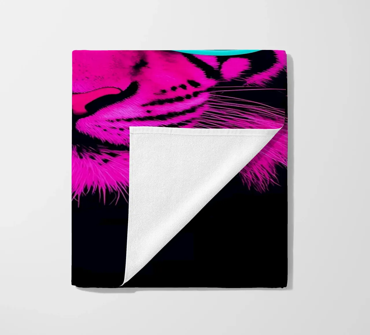 Tiger In Sunglasses - Pop Art beach towel by ColorCrash Gallery
