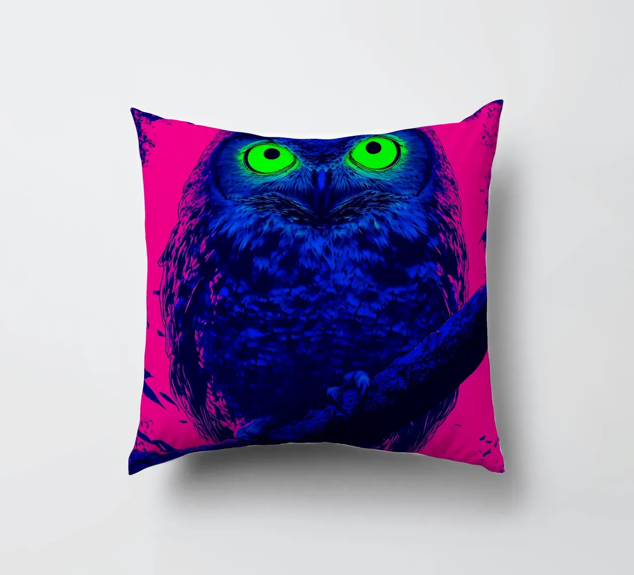 Gufo - Pop Art cuscino da ColorCrash Gallery