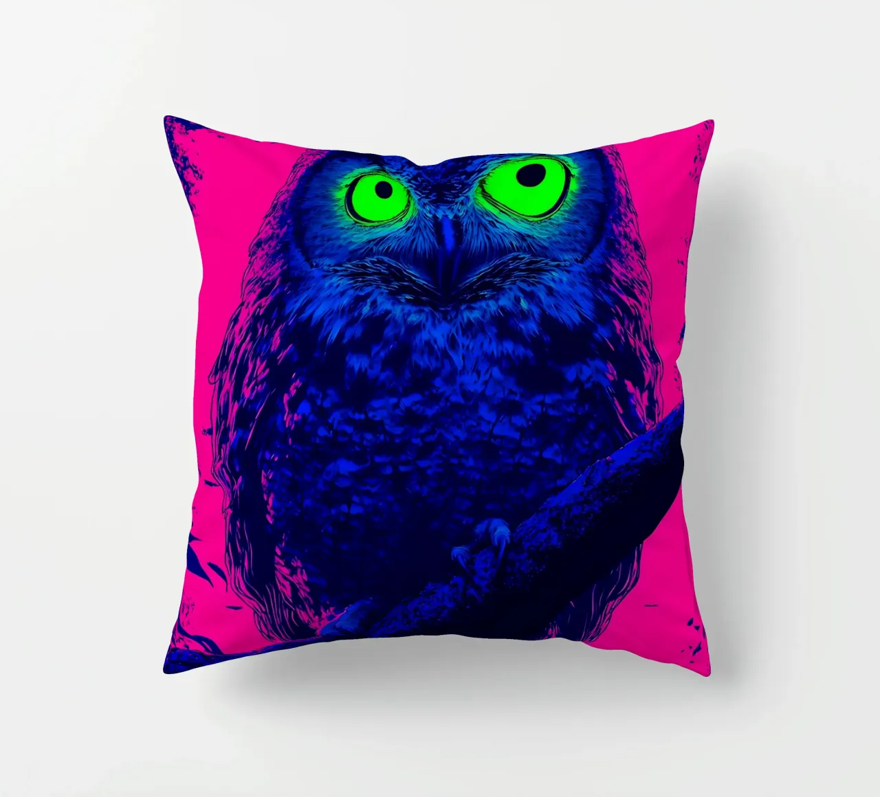 Gufo - Pop Art cuscino da ColorCrash Gallery