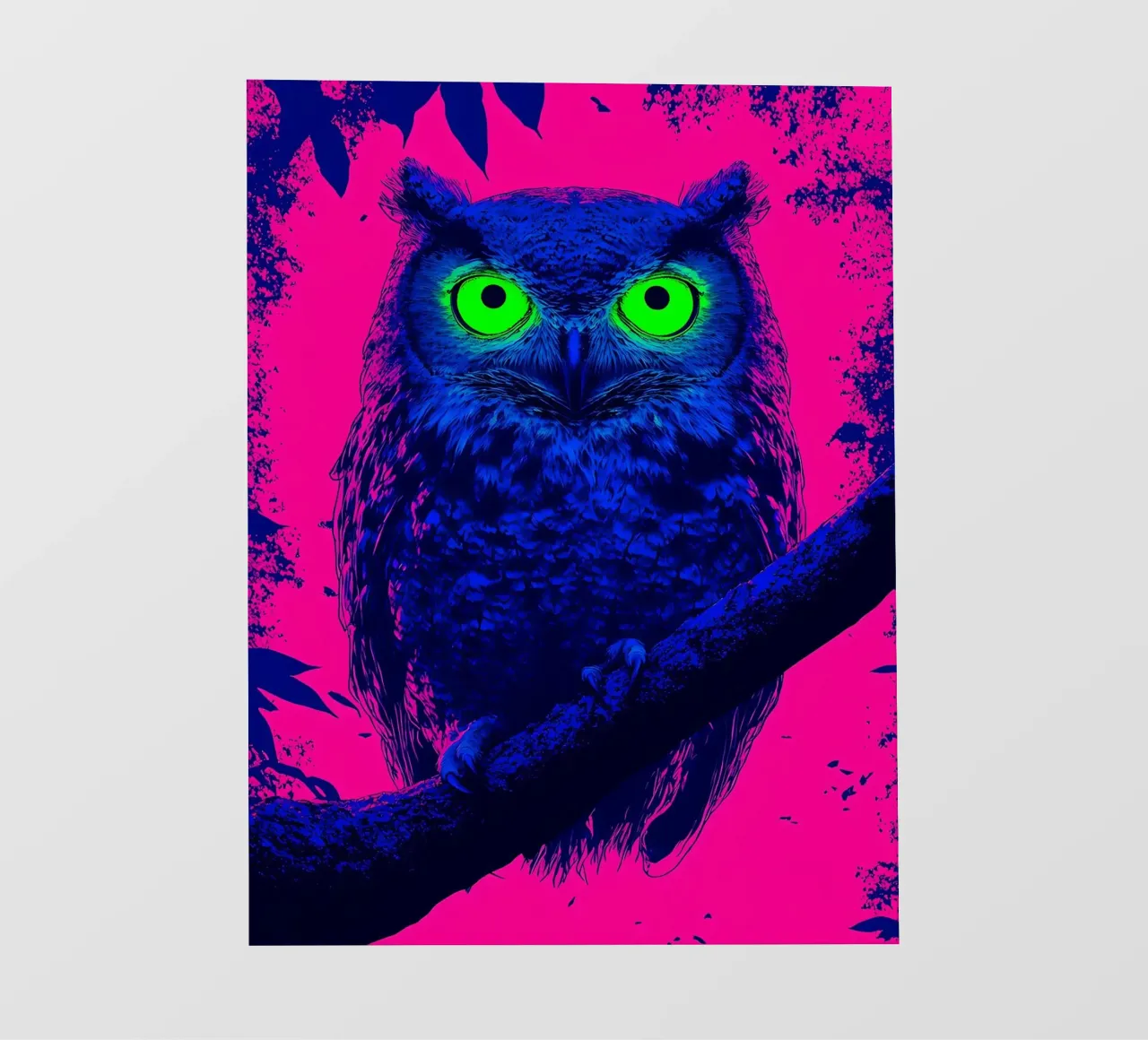 Gufo - Pop Art pellicola backlit da ColorCrash Gallery