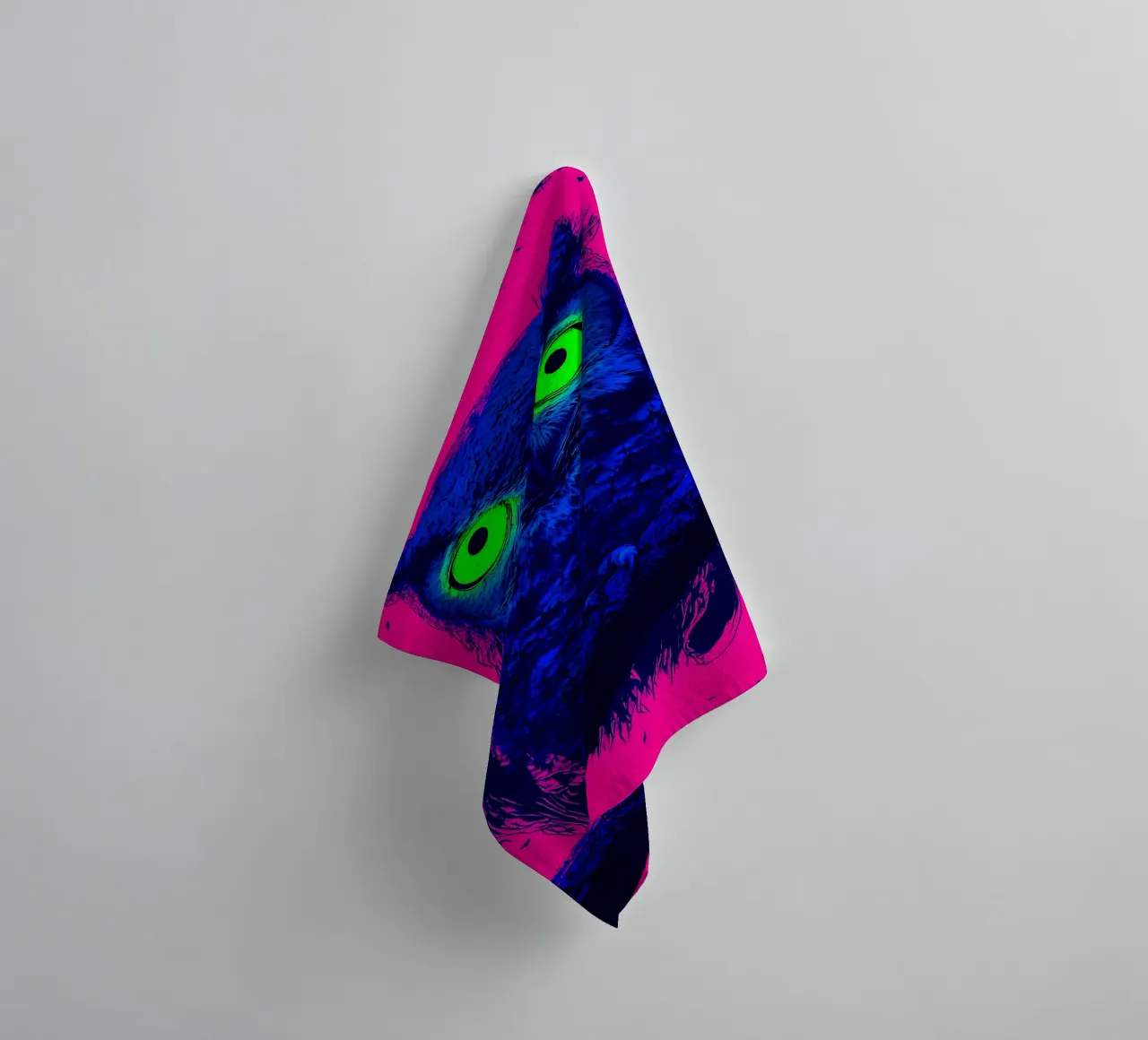 Gufo - Pop Art asciugamano da bagno da ColorCrash Gallery
