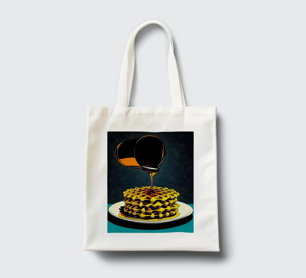 Waffles - Pop Art tote bag by ColorCrash Gallery