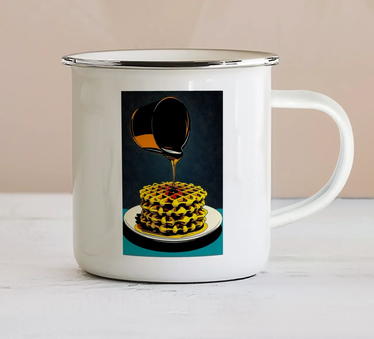 Cialde - Pop Art tazza in smalto da ColorCrash Gallery