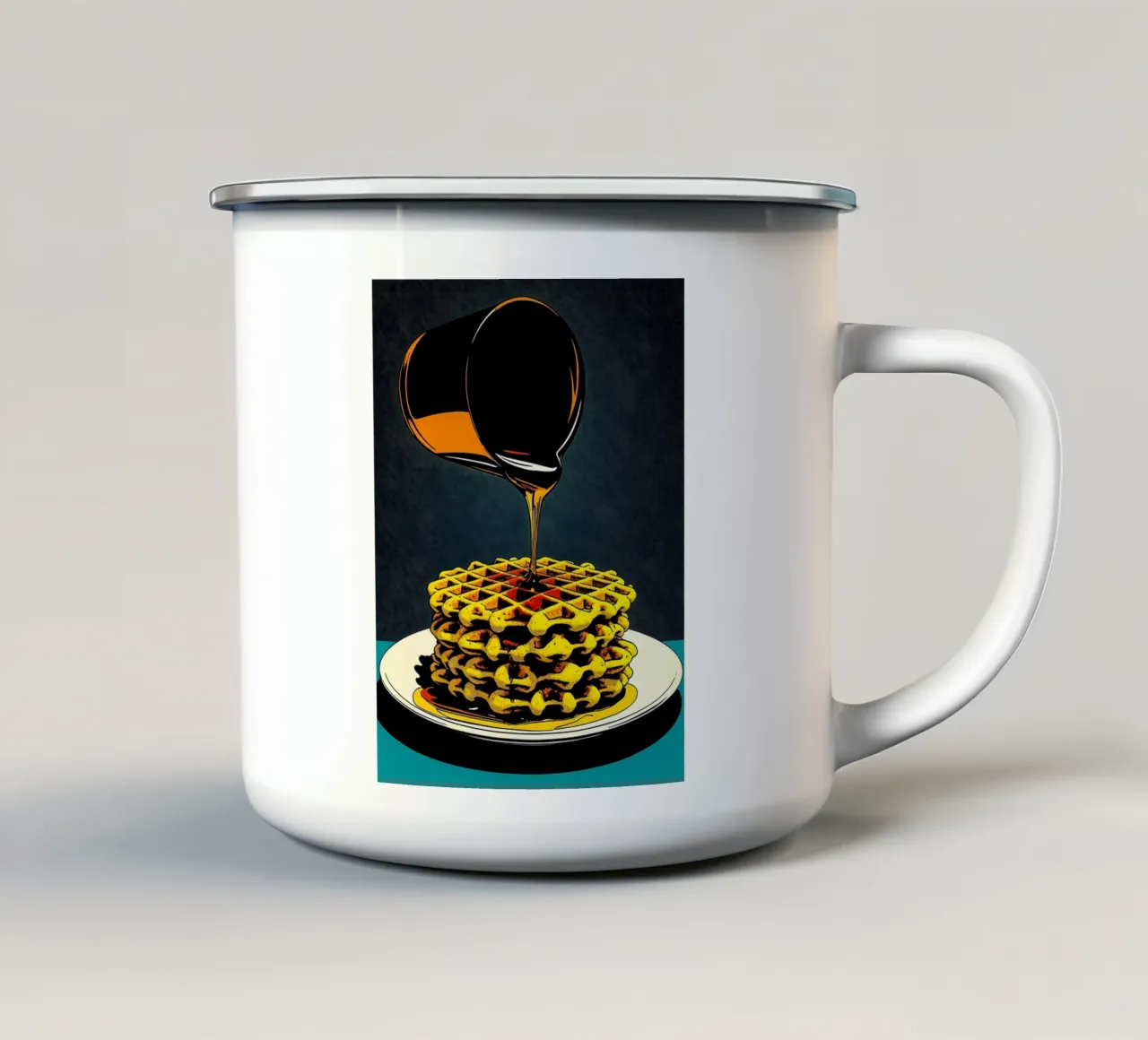 Cialde - Pop Art tazza in smalto da ColorCrash Gallery