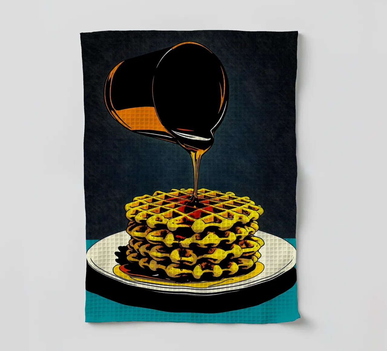 Gaufres - Pop Art torchon de ColorCrash Gallery