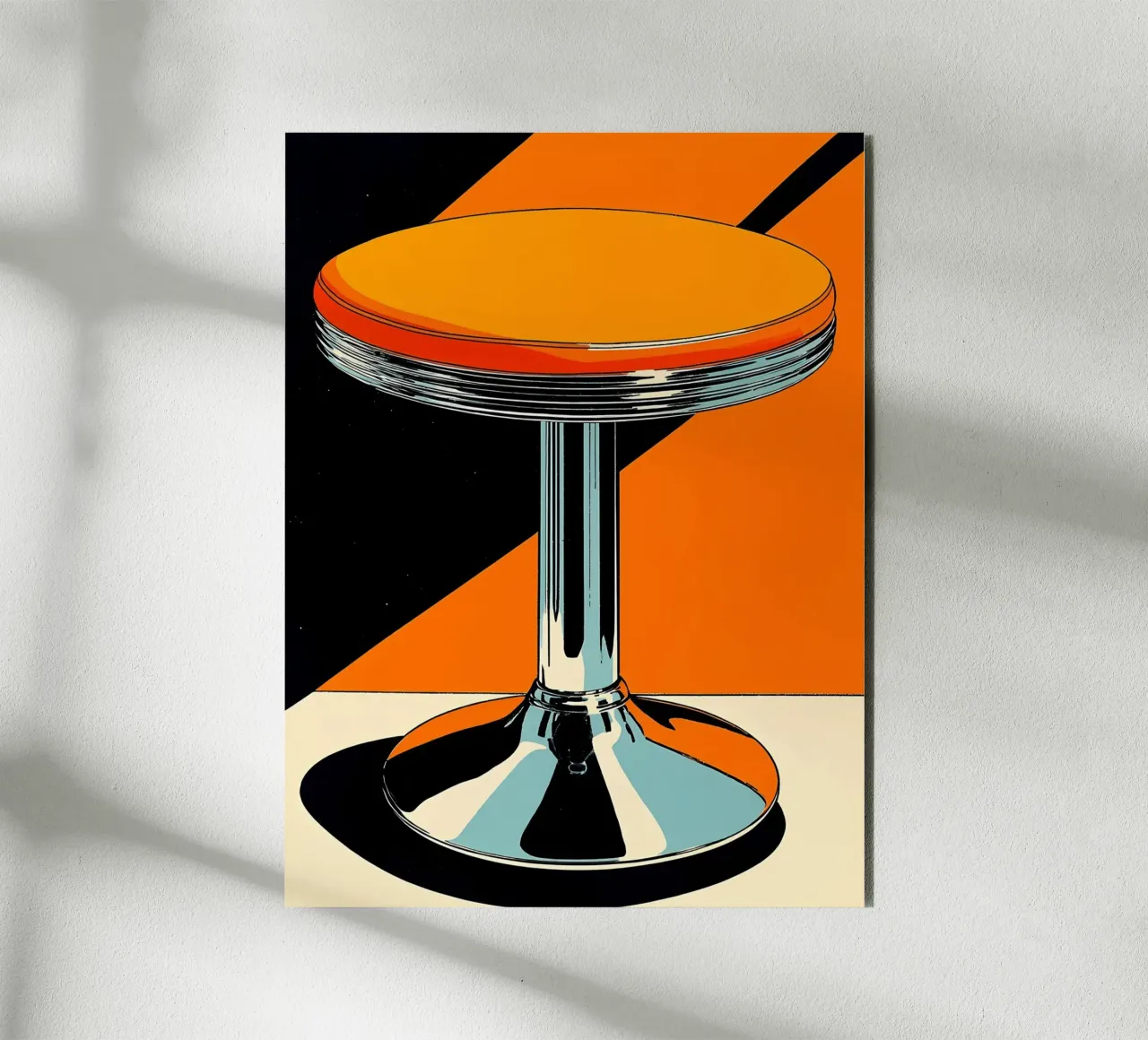 Sgabello - Pop Art alluminio dibond da ColorCrash Gallery