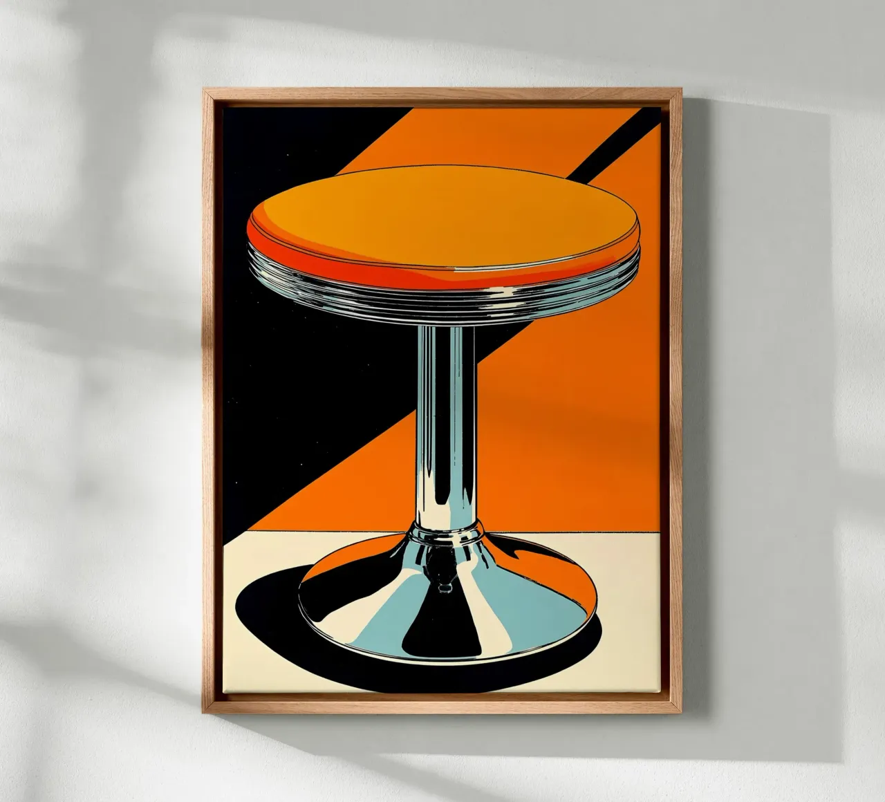 Sgabello - Pop Art tela con Cornice a cassetta da ColorCrash Gallery