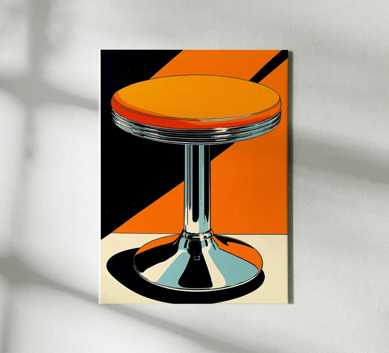 Sgabello - Pop Art tela con Cornice a cassetta da ColorCrash Gallery