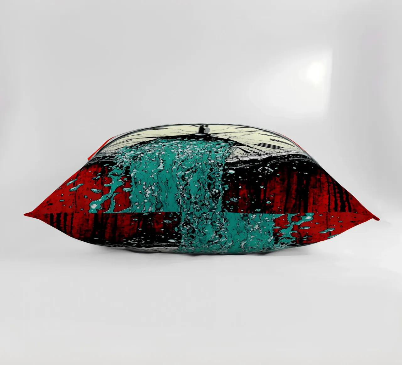 Acqua proveniente dall'orologio - Pop Art cuscino da ColorCrash Gallery