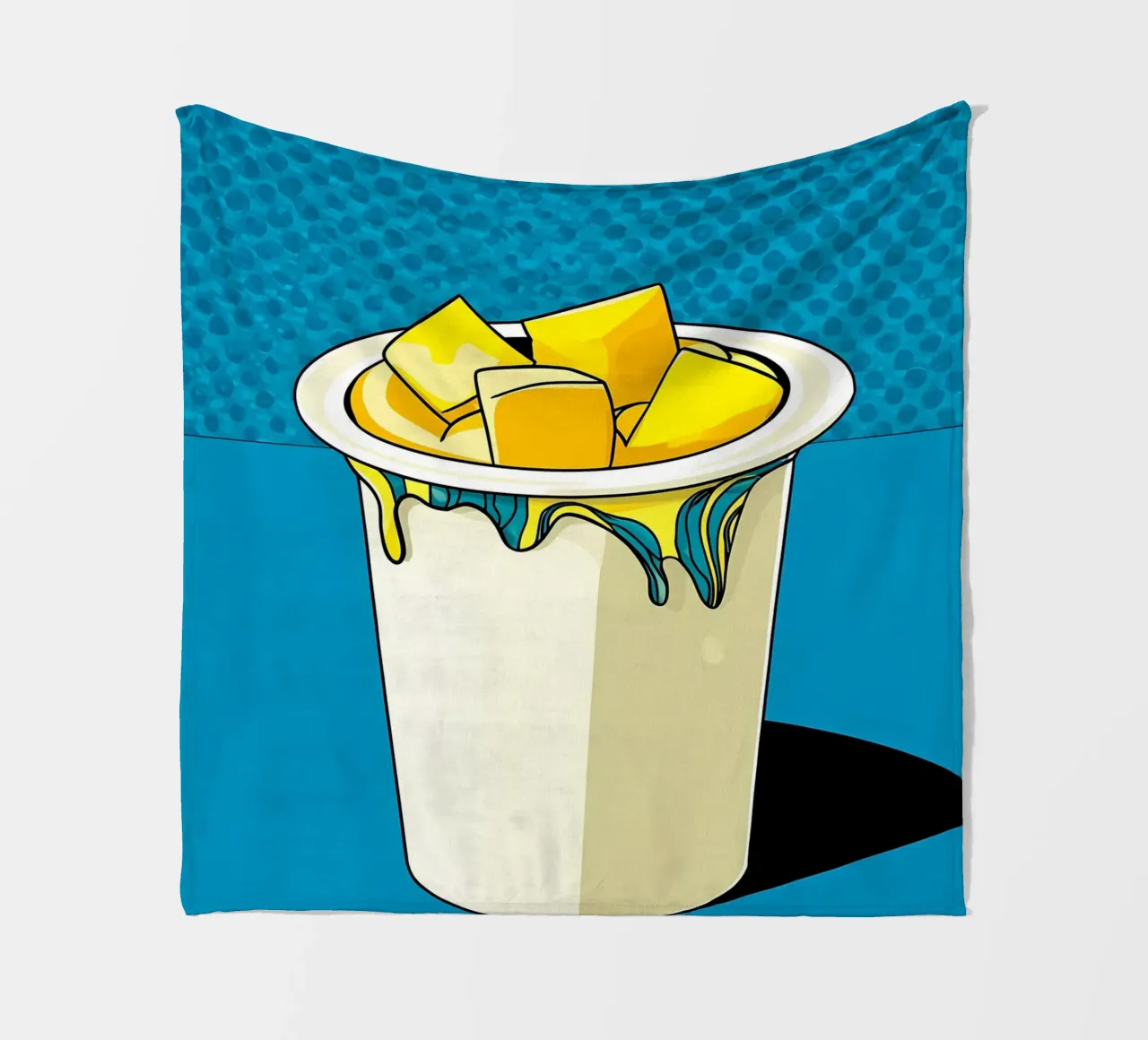 Yogurt - Pop Art coperta in pile da ColorCrash Gallery