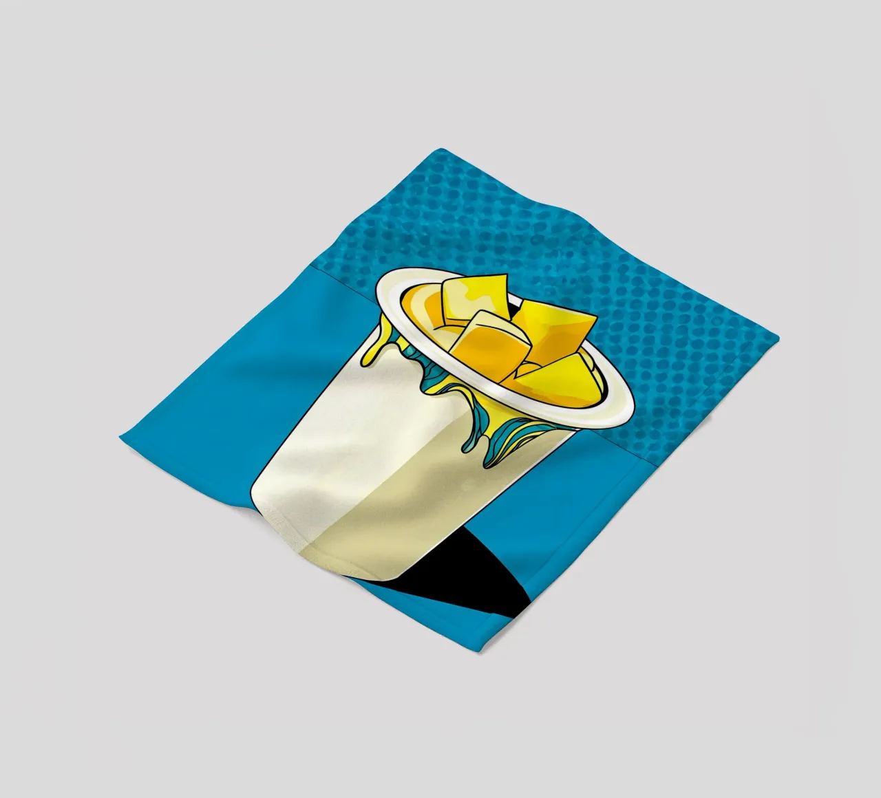Yogurt - Pop Art coperta in pile da ColorCrash Gallery