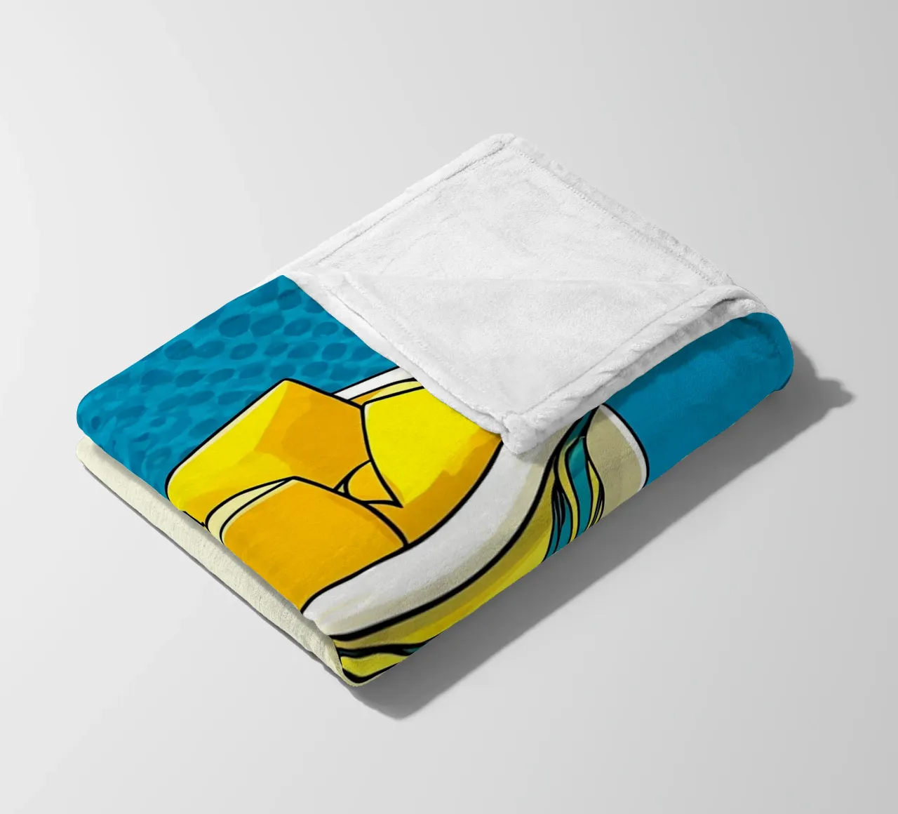 Yogurt - Pop Art coperta in pile da ColorCrash Gallery
