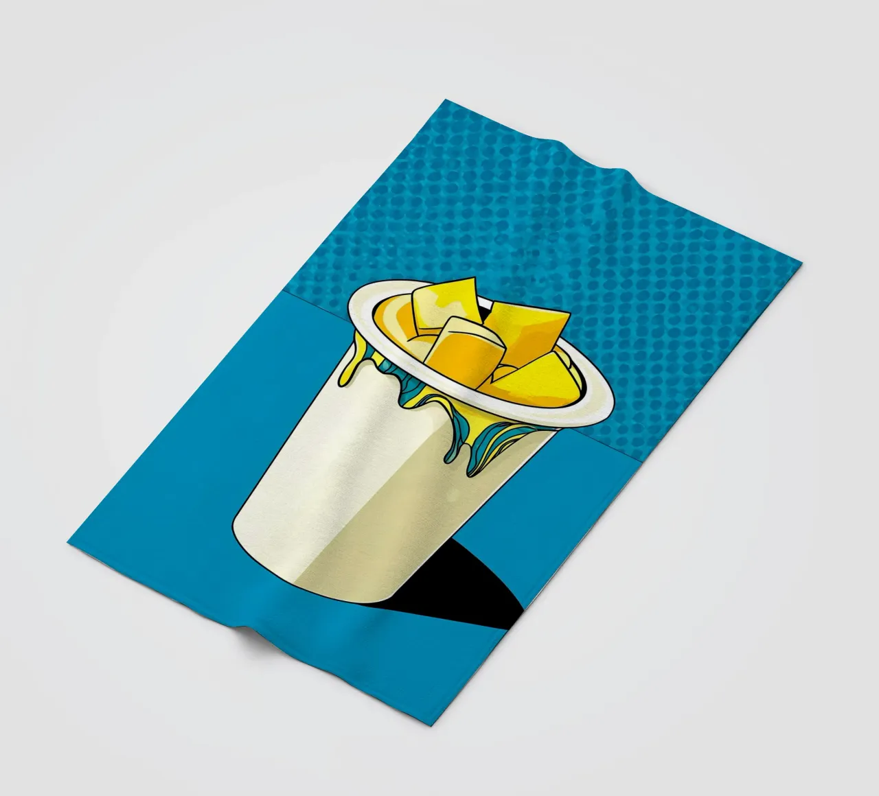 Yogurt - Pop Art coperta in pile da ColorCrash Gallery