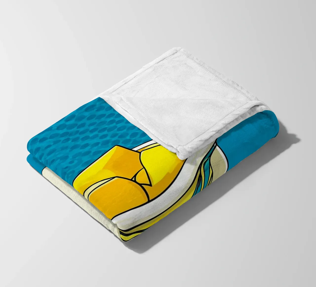 Yogurt - Pop Art coperta in pile da ColorCrash Gallery