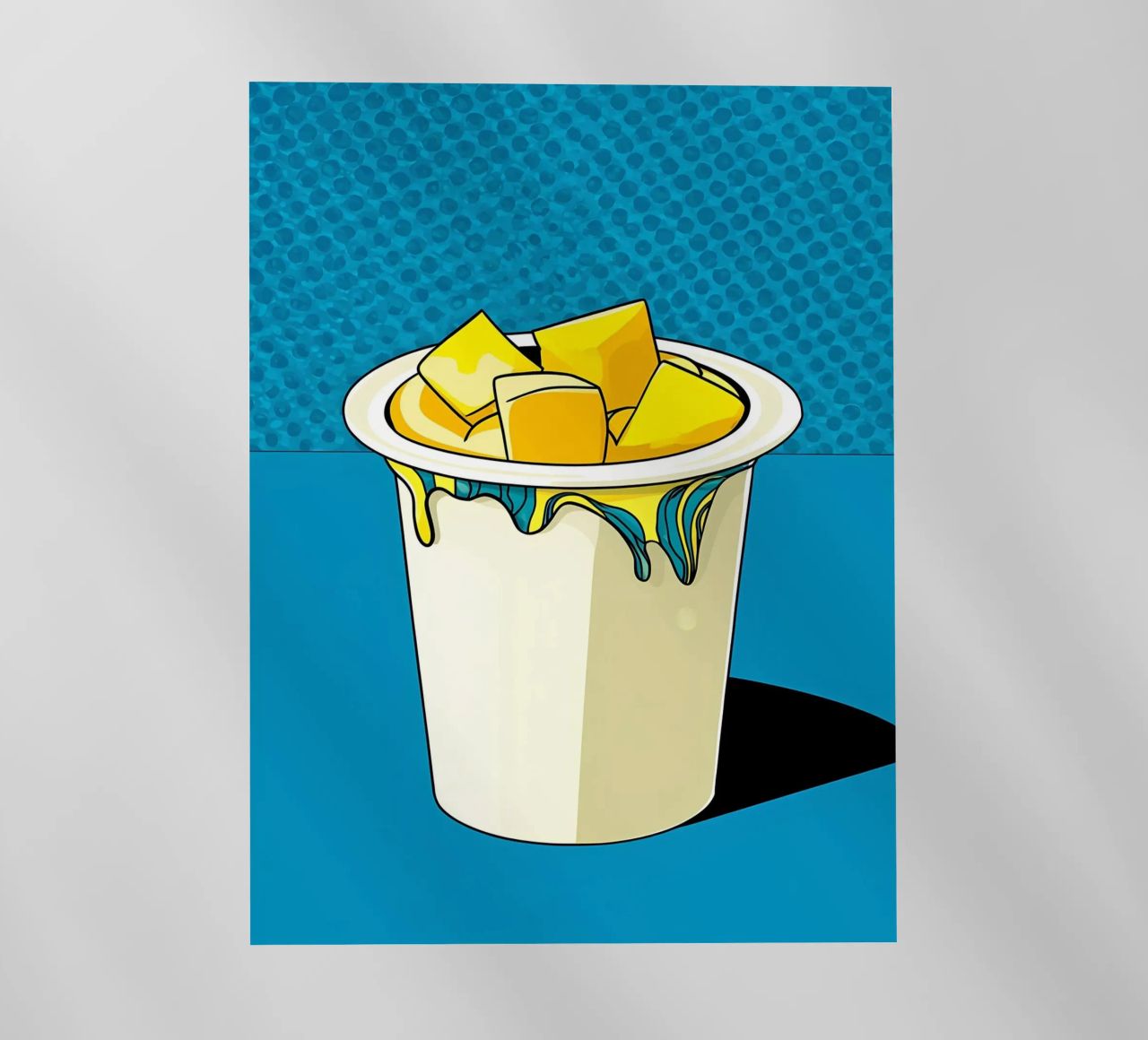 Yogurt - Pop Art pellicola backlit da ColorCrash Gallery