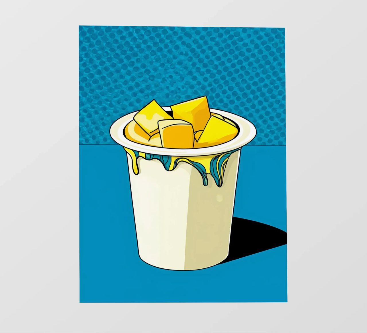 Yogurt - Pop Art pellicola backlit da ColorCrash Gallery