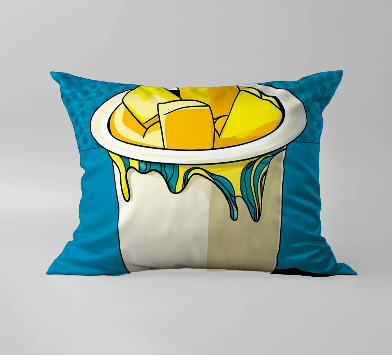 Yogurt - Pop Art cuscino da ColorCrash Gallery