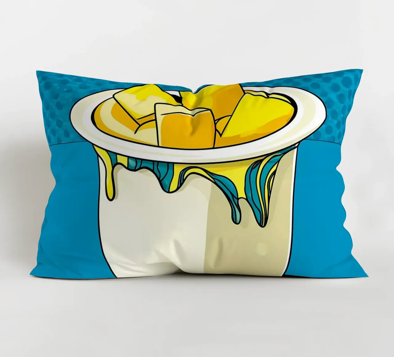 Yogurt - Pop Art cuscino da ColorCrash Gallery