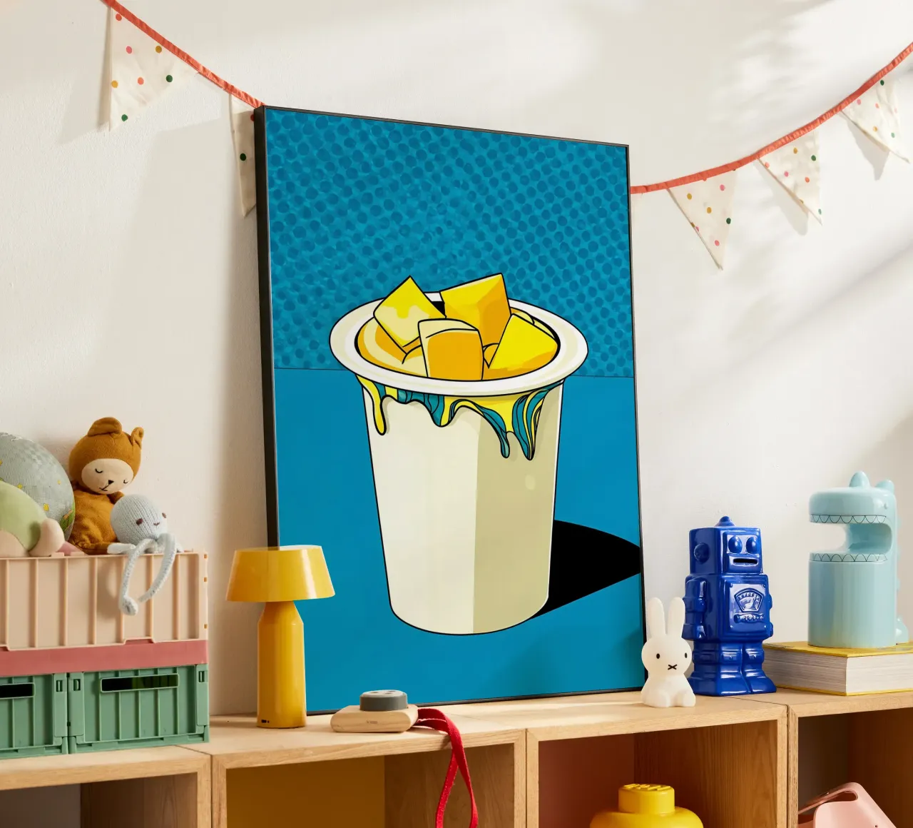 Yogurt - Pop Art alluminio dibond da ColorCrash Gallery