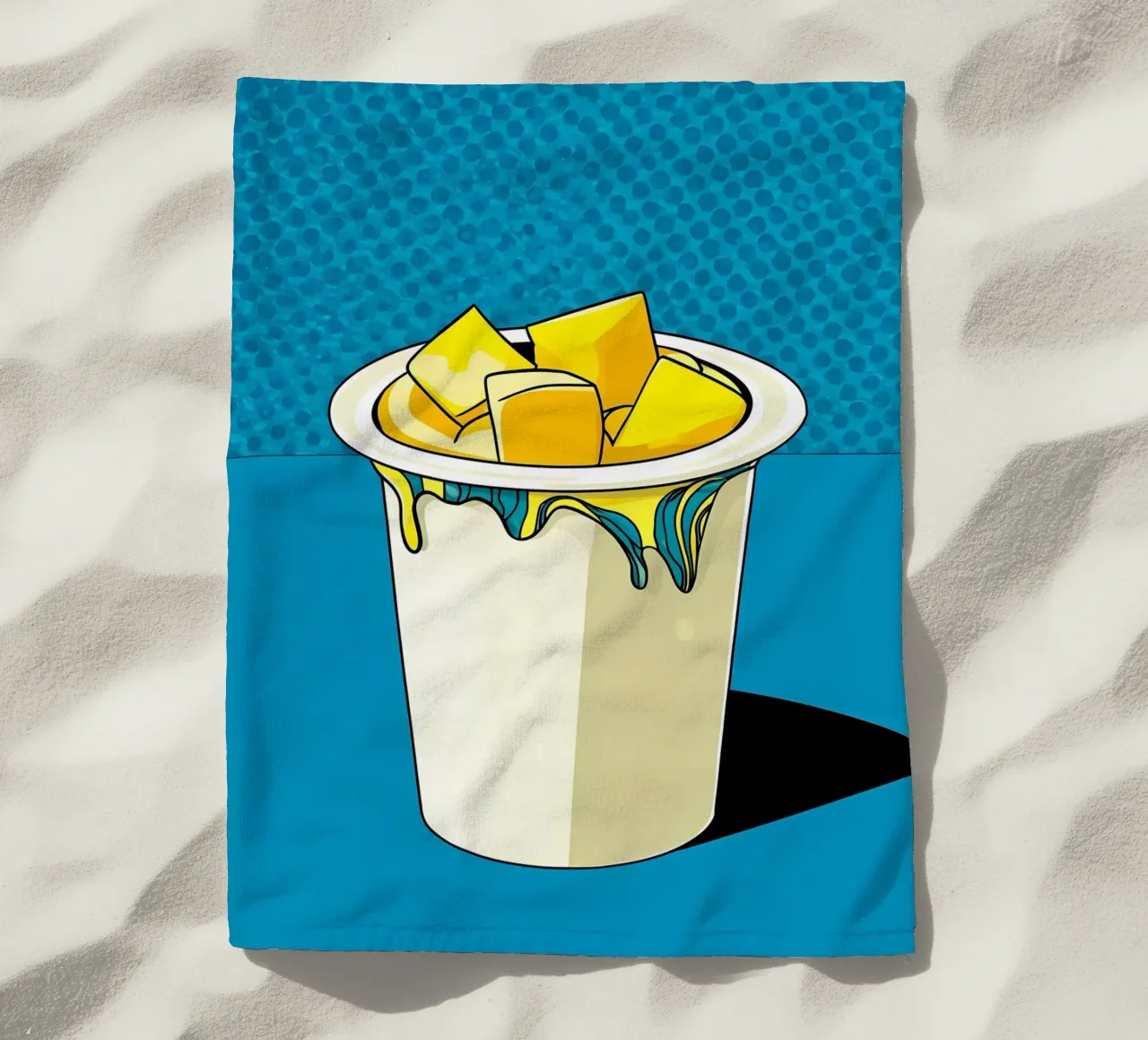 Yogurt - Pop Art telo mare da ColorCrash Gallery