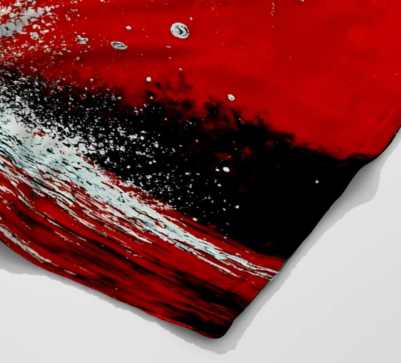 Acqua dall'orologio in frantumi - Pop Art coperta in pile da ColorCrash Gallery