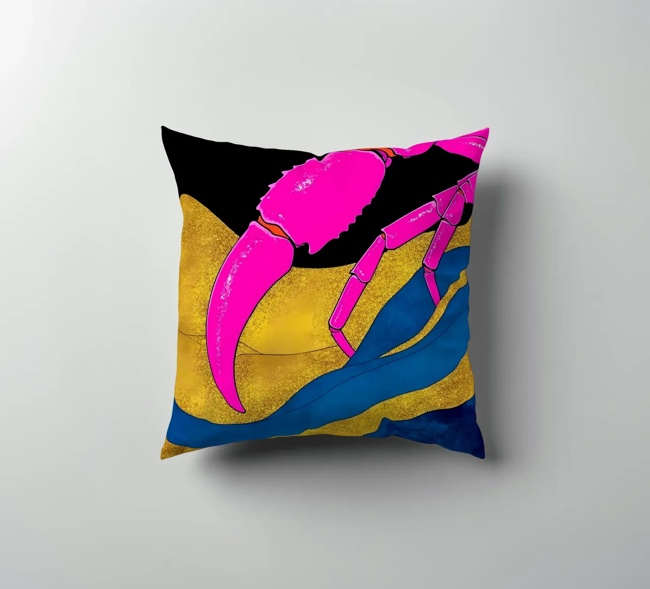 Chele di granchio - Pop Art cuscino da ColorCrash Gallery