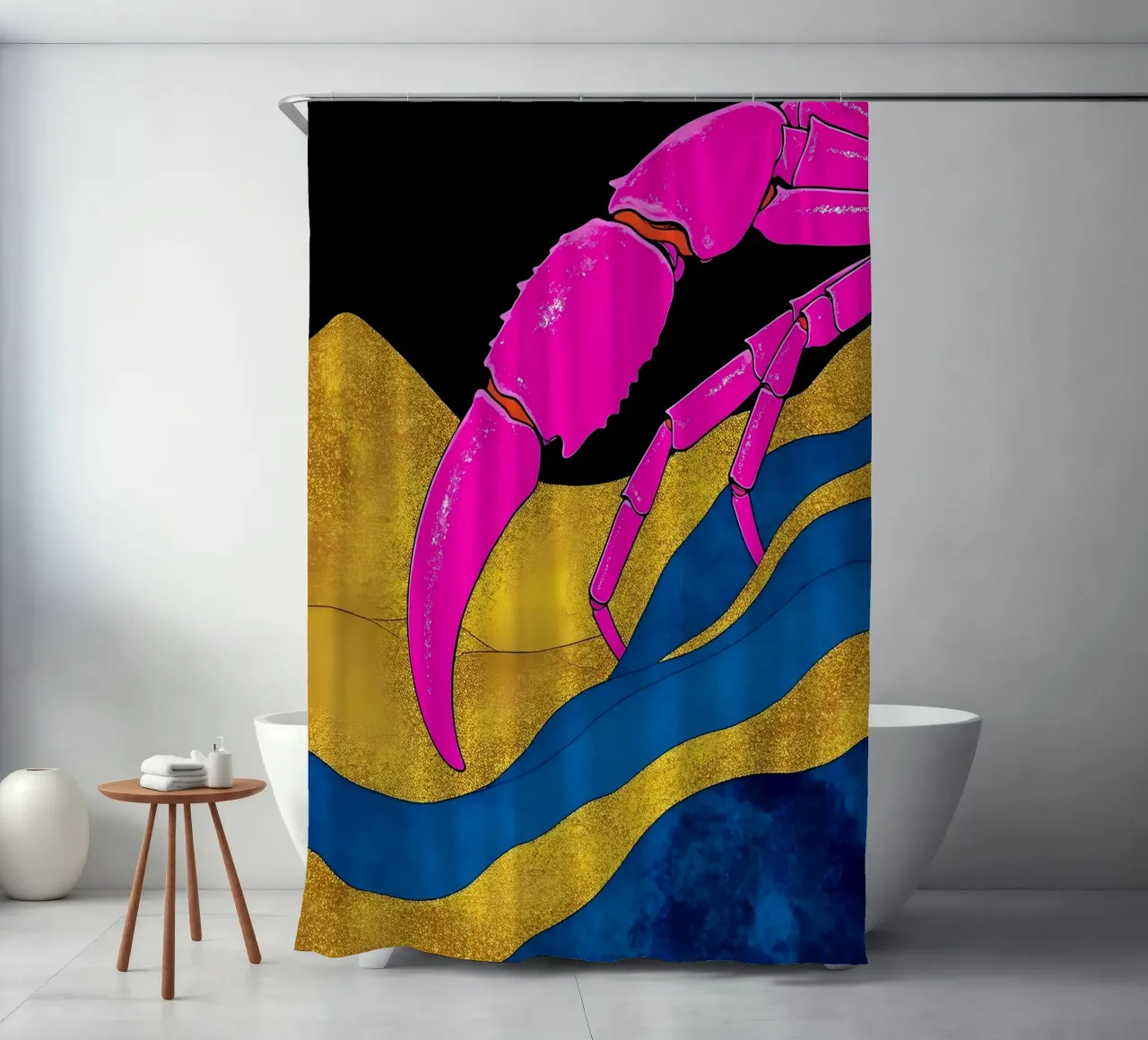 Chele di granchio - Pop Art tenda da doccia da ColorCrash Gallery