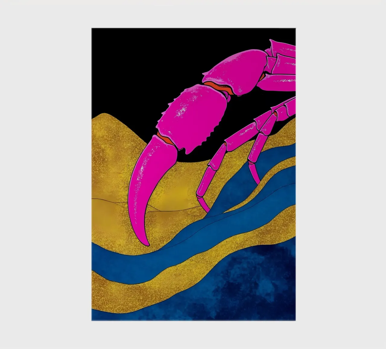 Crab Claws - Pop Art notebook by ColorCrash Gallery