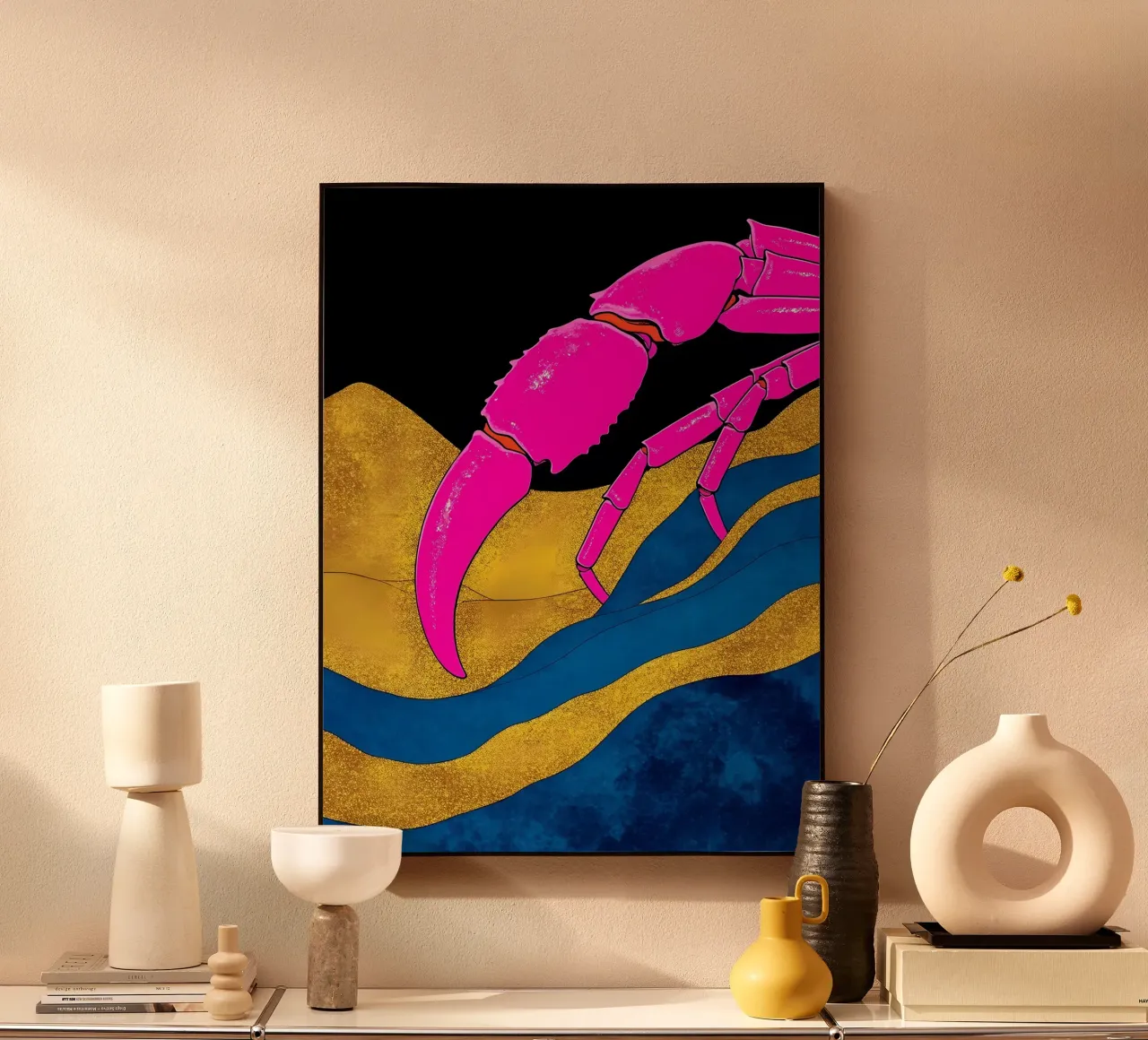 Chele di granchio - Pop Art alluminio dibond da ColorCrash Gallery