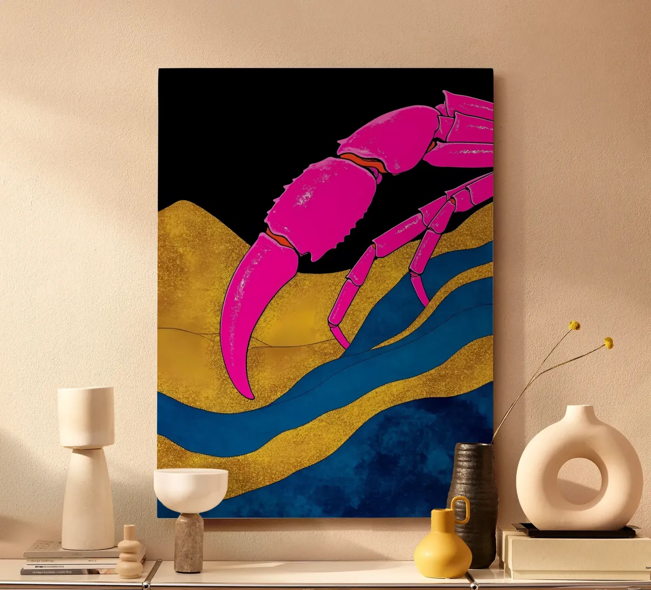 Chele di granchio - Pop Art alluminio dibond da ColorCrash Gallery
