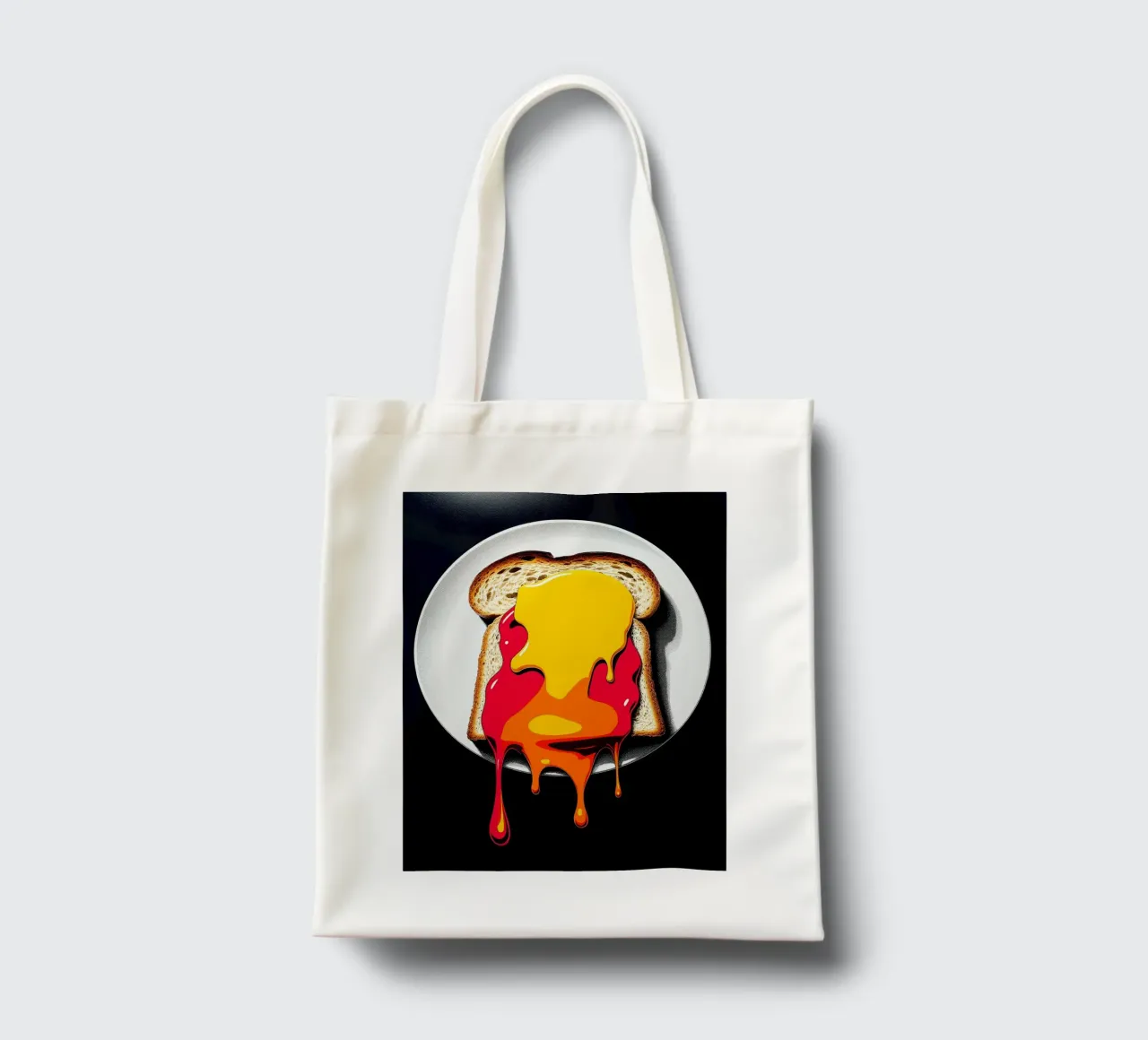 Toast - Pop Art borsa in juta da ColorCrash Gallery