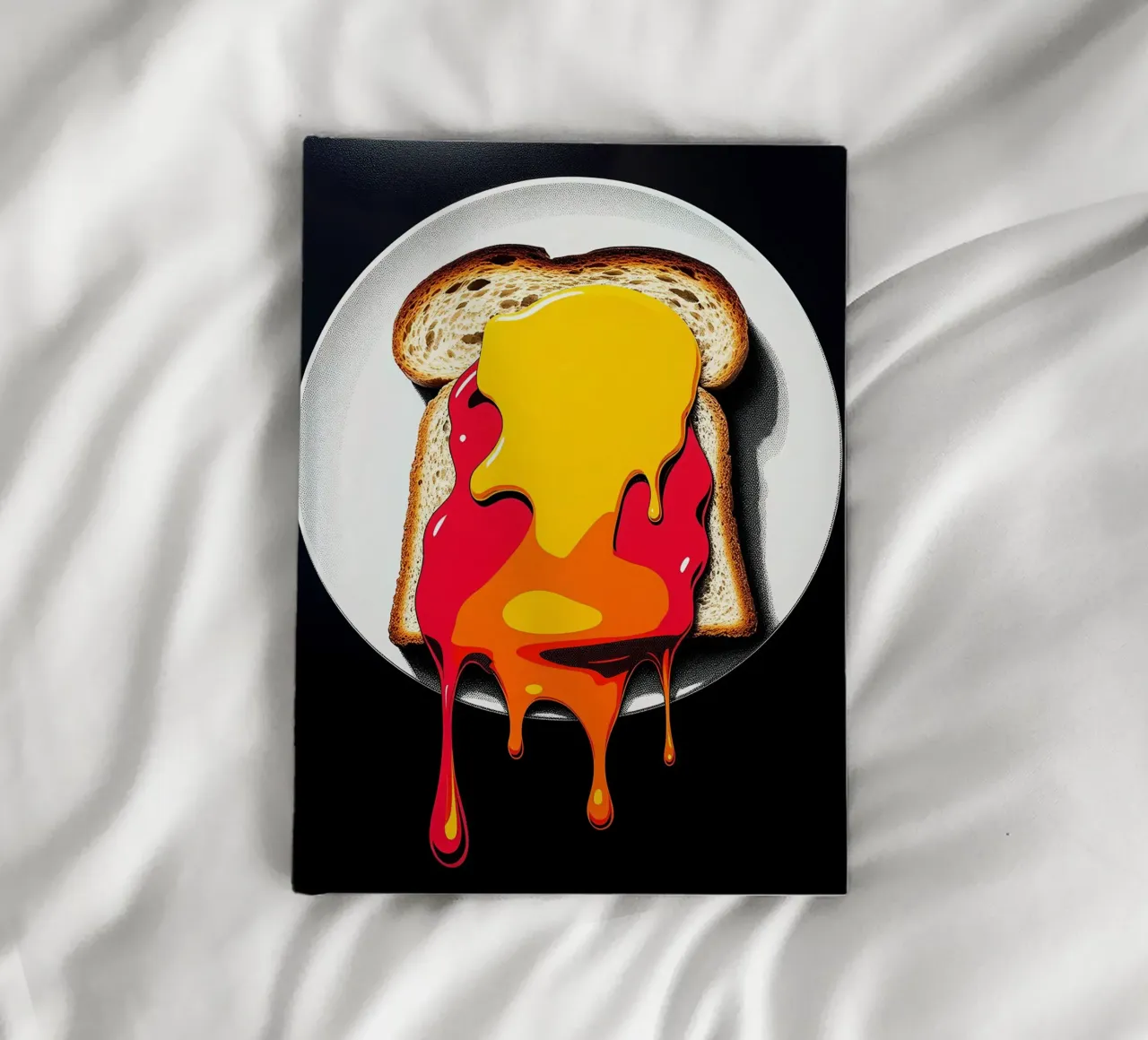 Toast - Pop Art notebook by ColorCrash Gallery