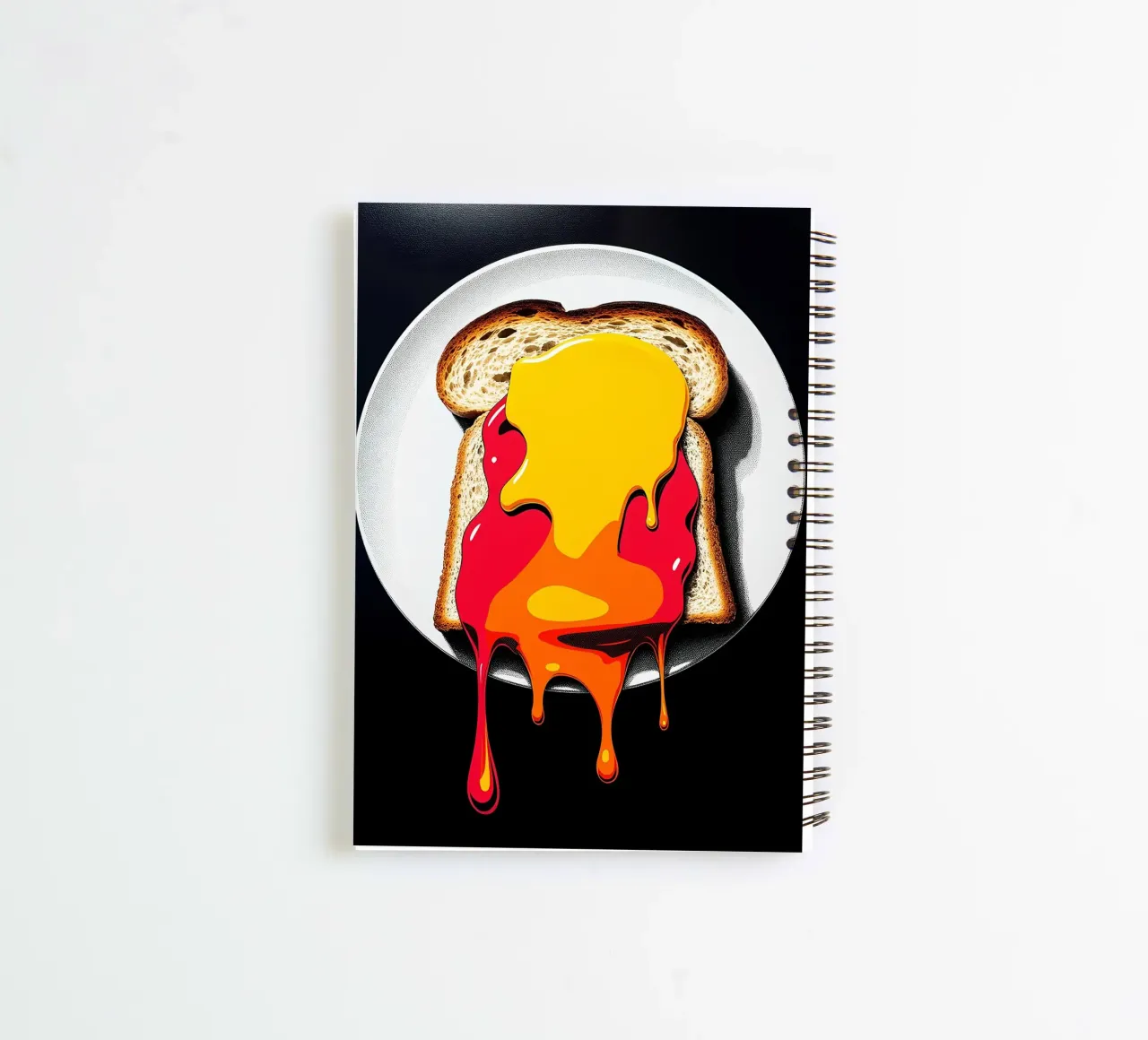 Toast - Pop Art spiral notebook by ColorCrash Gallery