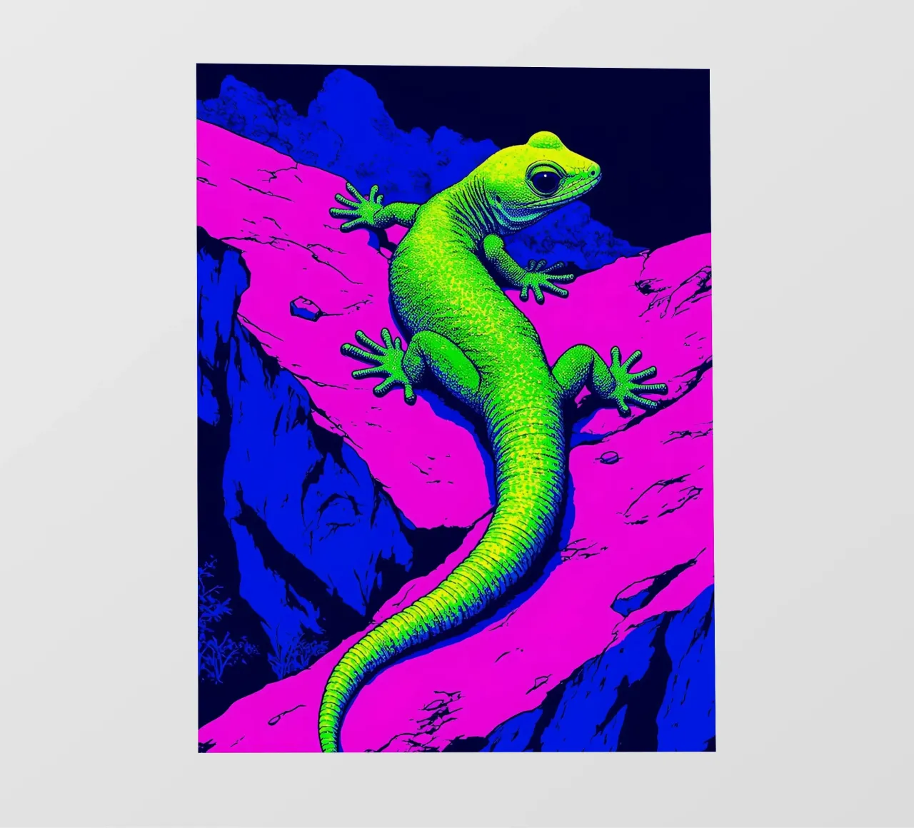Lucertola - Pop Art telo in pvc da ColorCrash Gallery
