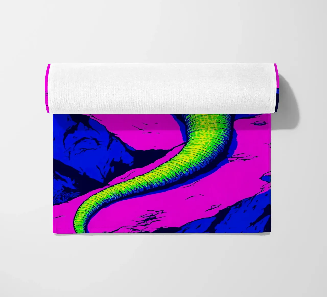 Lucertola - Pop Art telo mare da ColorCrash Gallery
