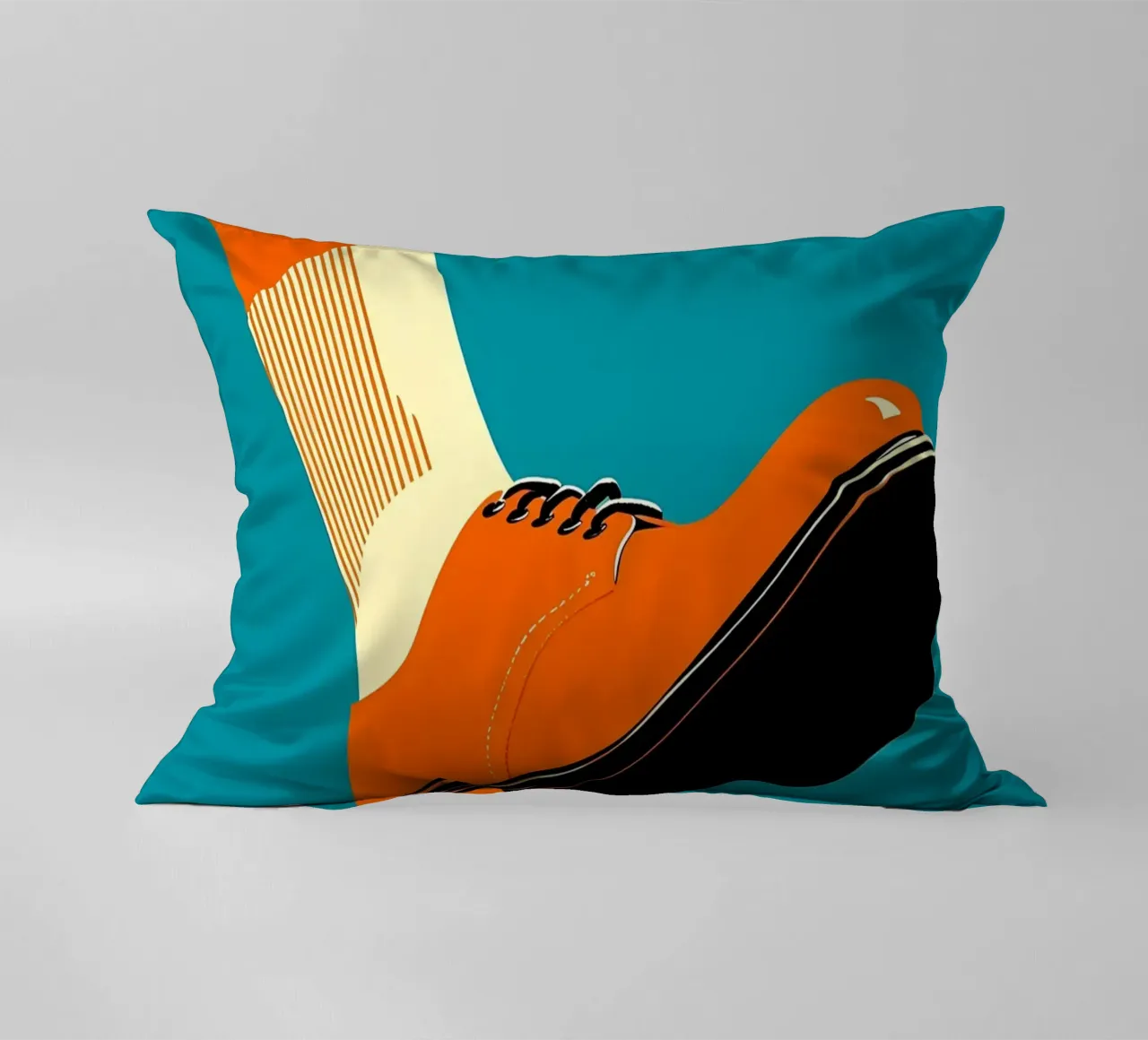 Retro Shoe- Pop Art cuscino da ColorCrash Gallery