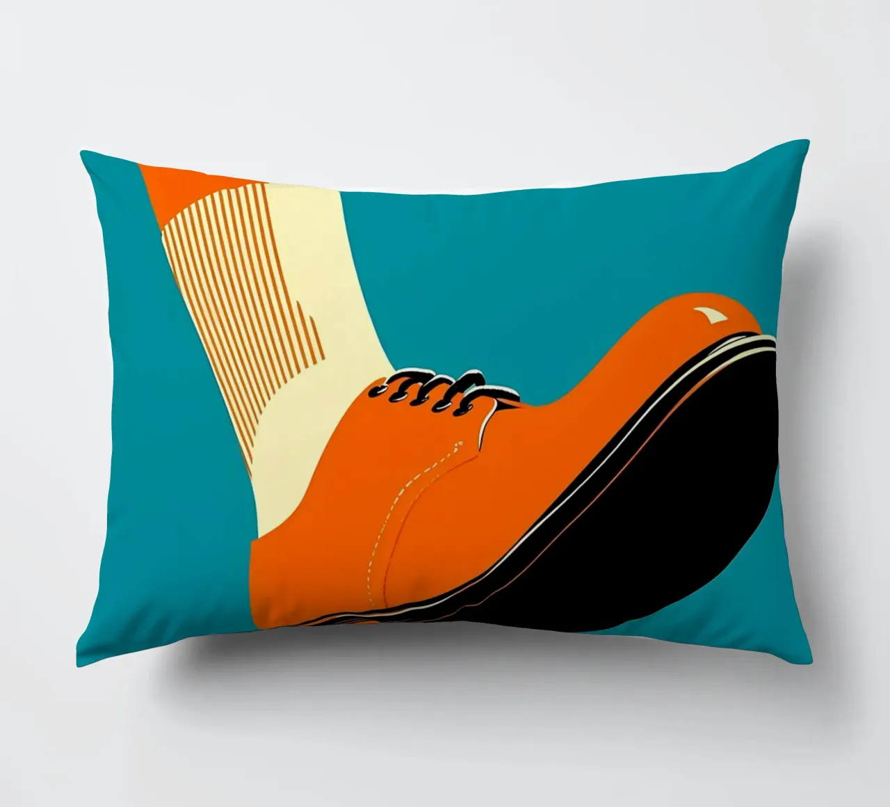 Retro Shoe- Pop Art cuscino da ColorCrash Gallery