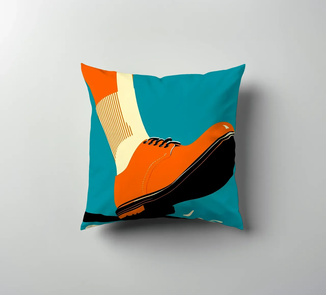Retro Shoe- Pop Art cuscino da ColorCrash Gallery