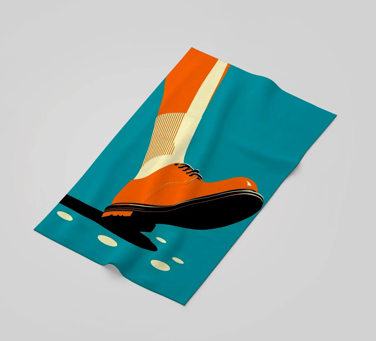Retro Shoe- Pop Art telo mare da ColorCrash Gallery